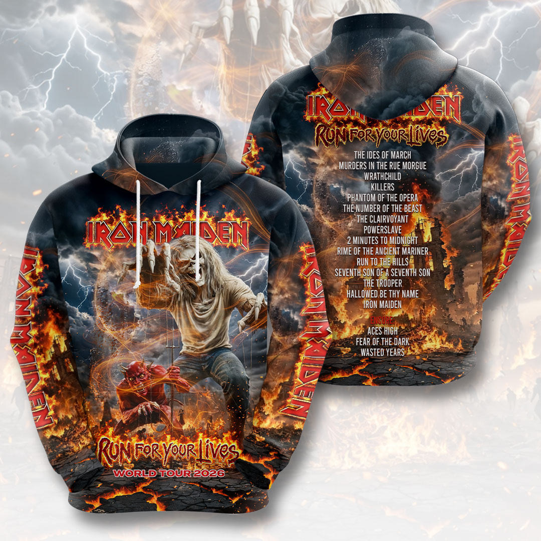 Iron Maiden 2026 World Tour 3D Apparel – HOATT18760