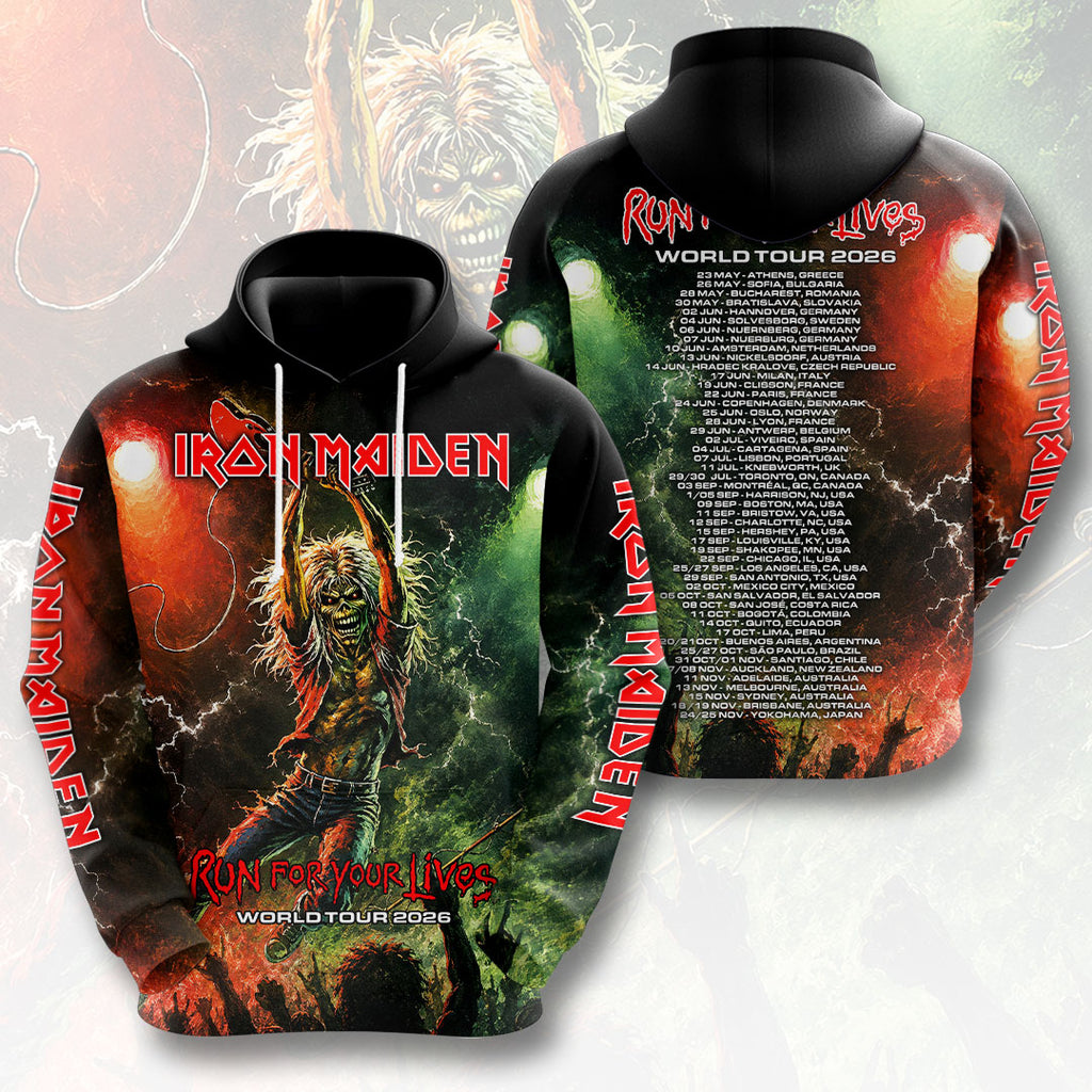 Iron Maiden 2026 World Tour 3D Apparel – HOATT18858