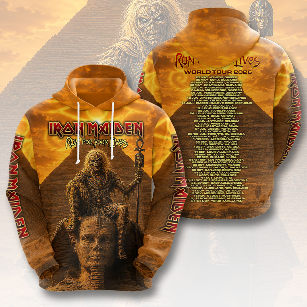 Iron Maiden 2026 World Tour 3D Apparel – HOATT18929