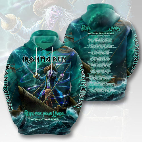 Iron Maiden 2026 World Tour 3D Apparel – HOATT19124