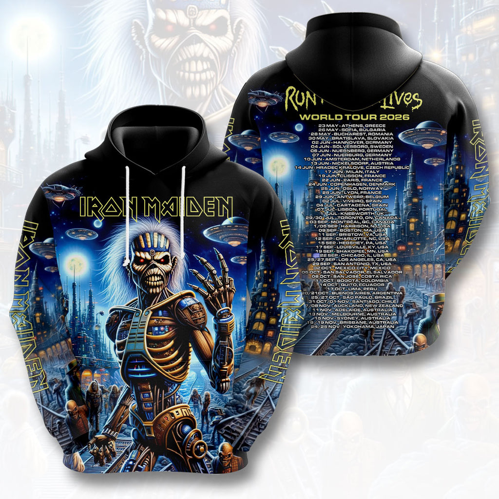 Iron Maiden 2026 World Tour 3D Apparel – HOATT19148