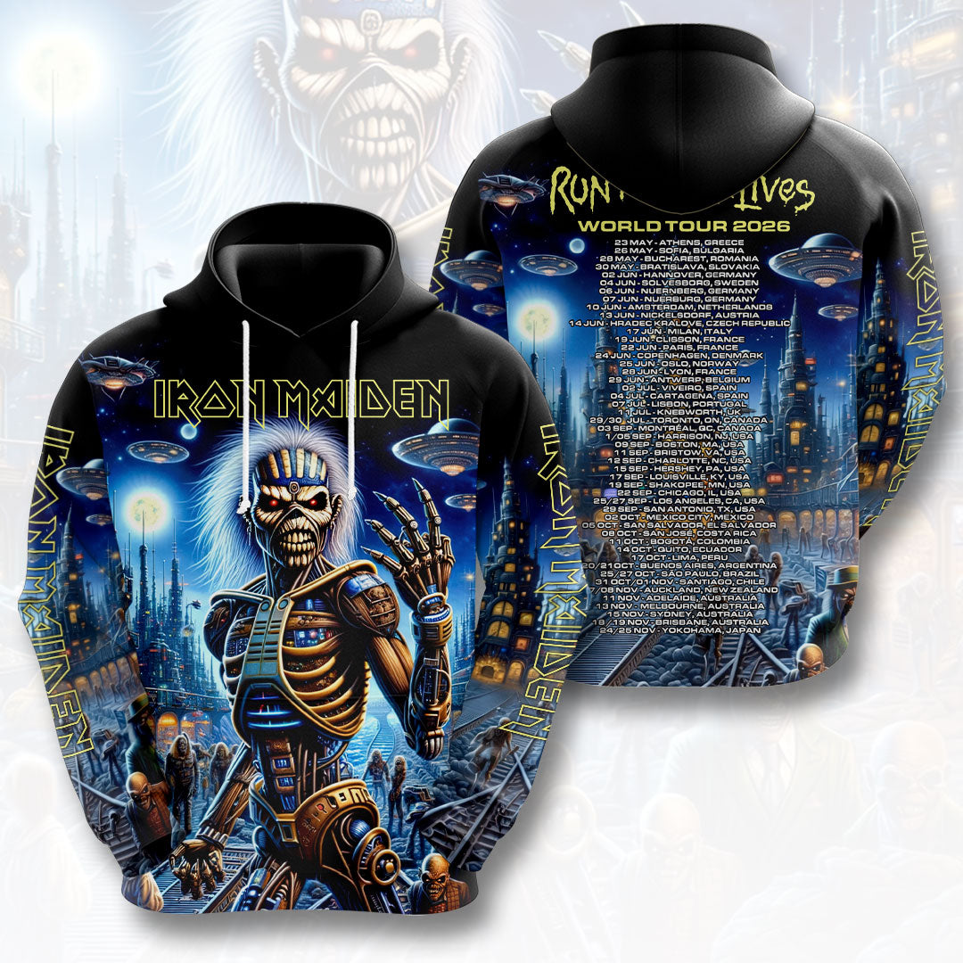 Iron Maiden 2026 World Tour 3D Apparel – HOATT19148