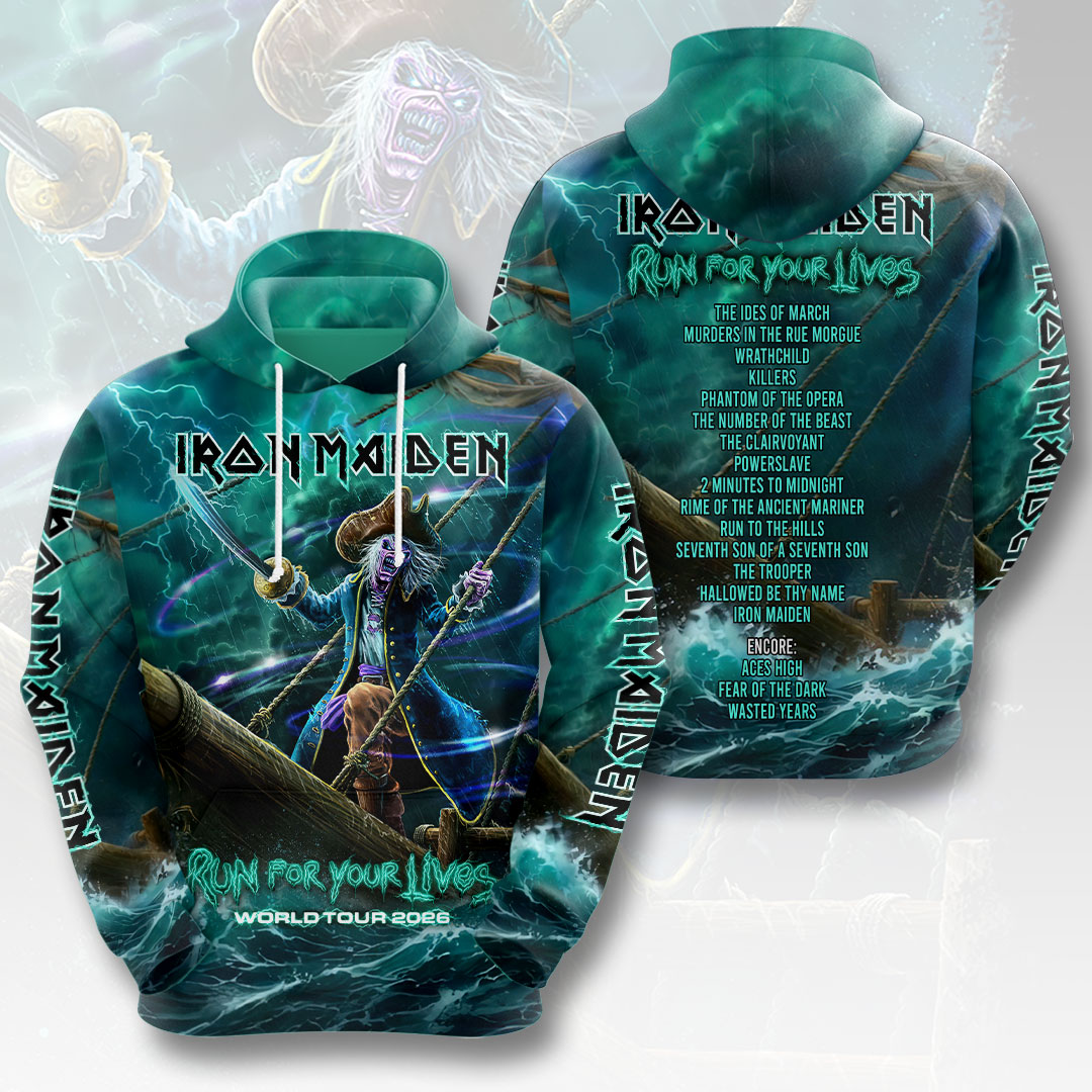 Iron Maiden 2026 World Tour 3D Apparel – HOATT19177