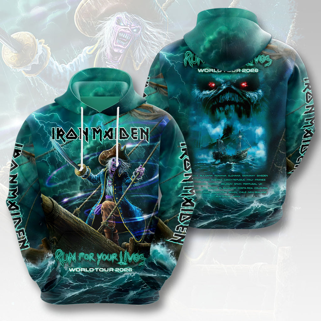Iron Maiden 2026 World Tour 3D Apparel – HOATT19181
