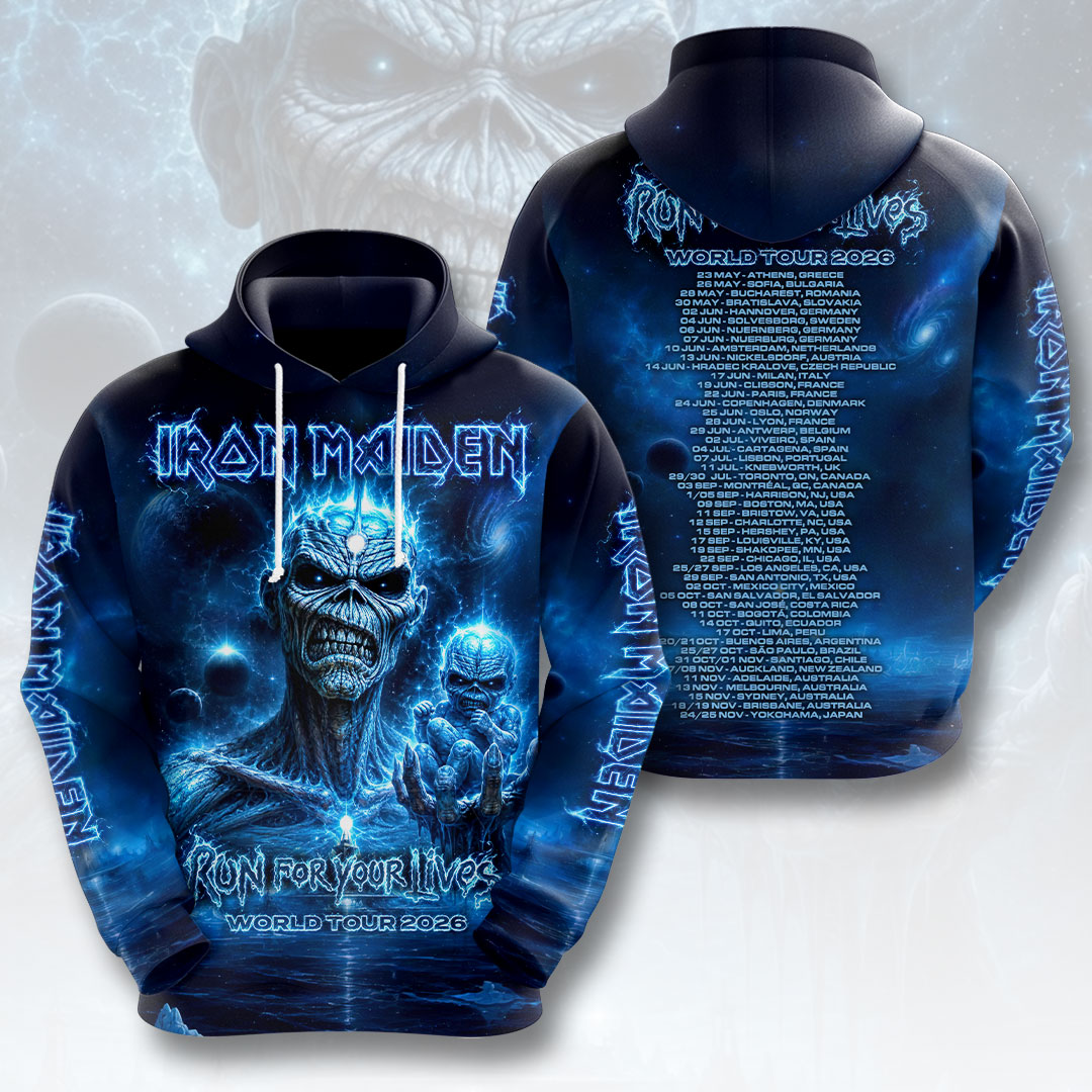 Iron Maiden 2026 World Tour 3D Apparel – HOATT19291