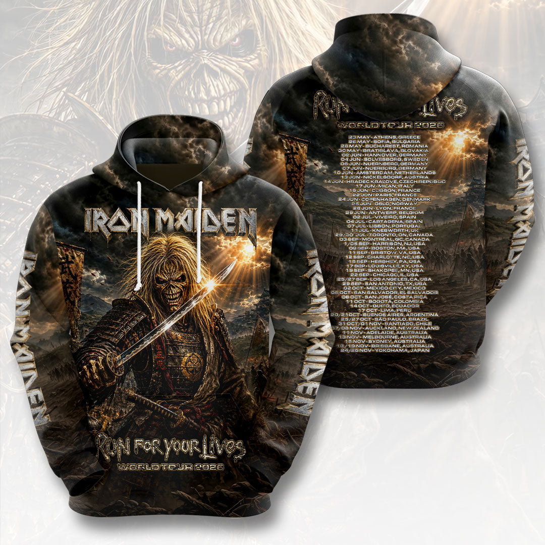 Iron Maiden 2026 World Tour 3D Apparel – HOATT19376