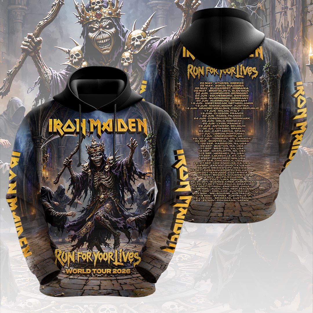 Iron Maiden 2026 World Tour 3D Apparel – HOATT19560