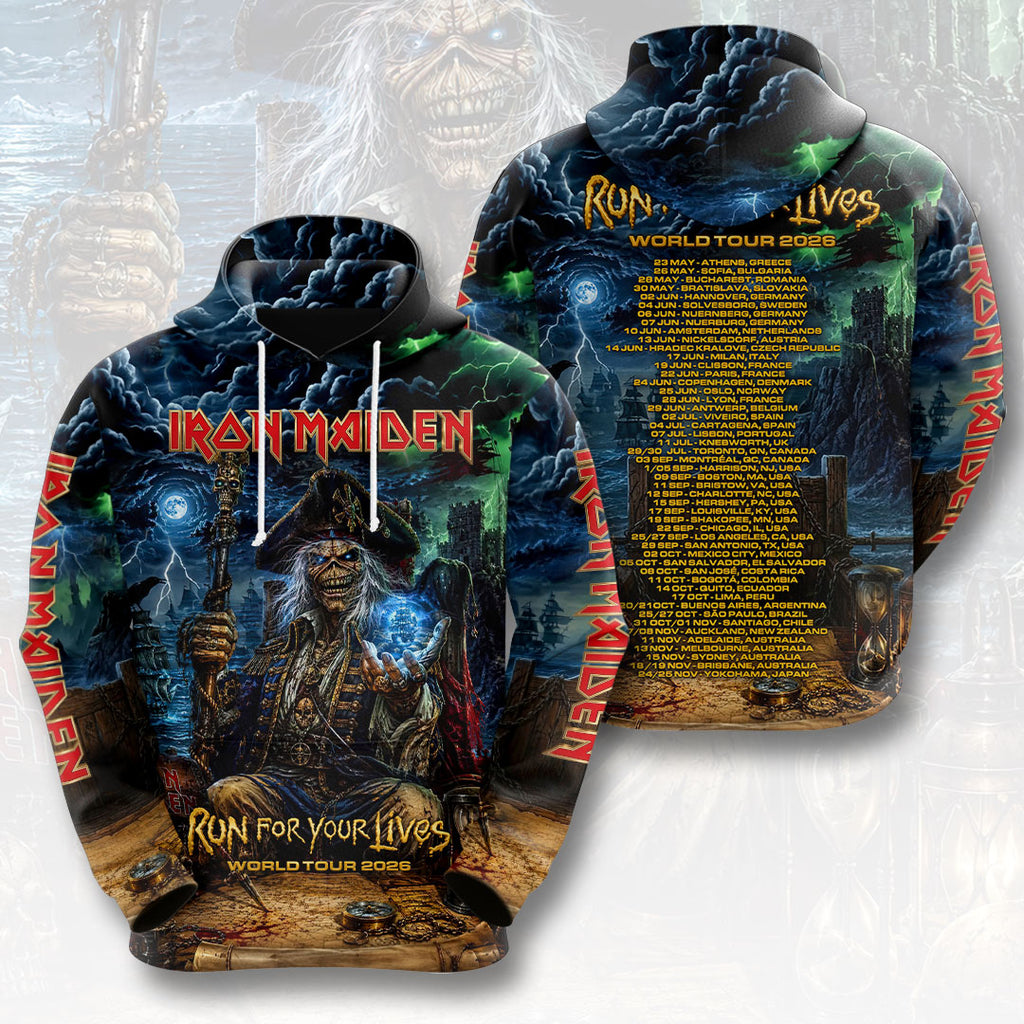 Iron Maiden 2026 World Tour 3D Apparel – HOATT19824
