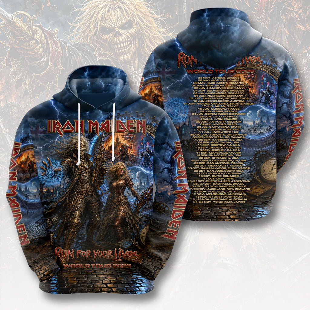 Iron Maiden 2026 World Tour 3D Apparel – HOATT20017