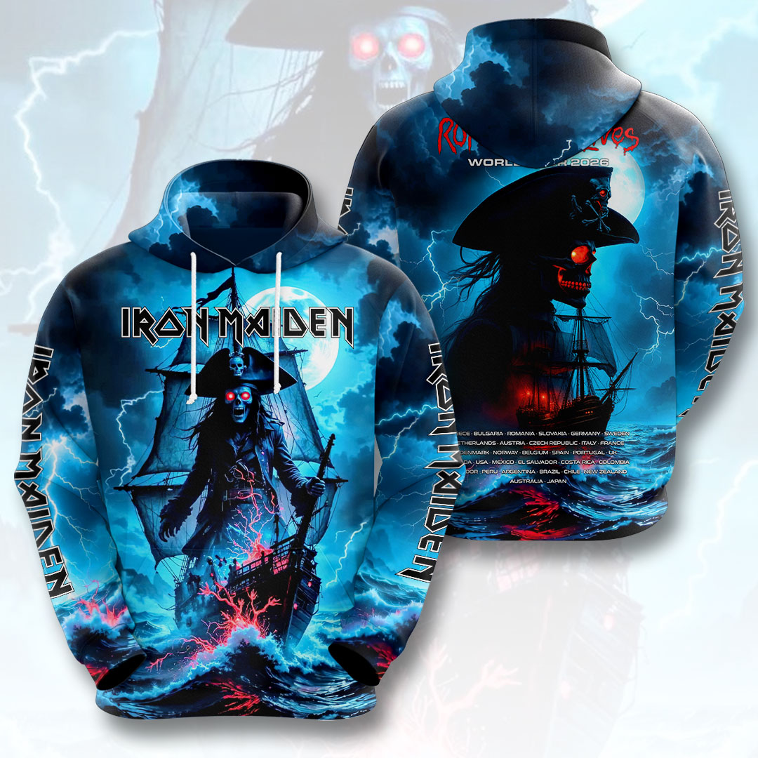 Iron Maiden 2026 World Tour 3D Apparel – HOATT20221