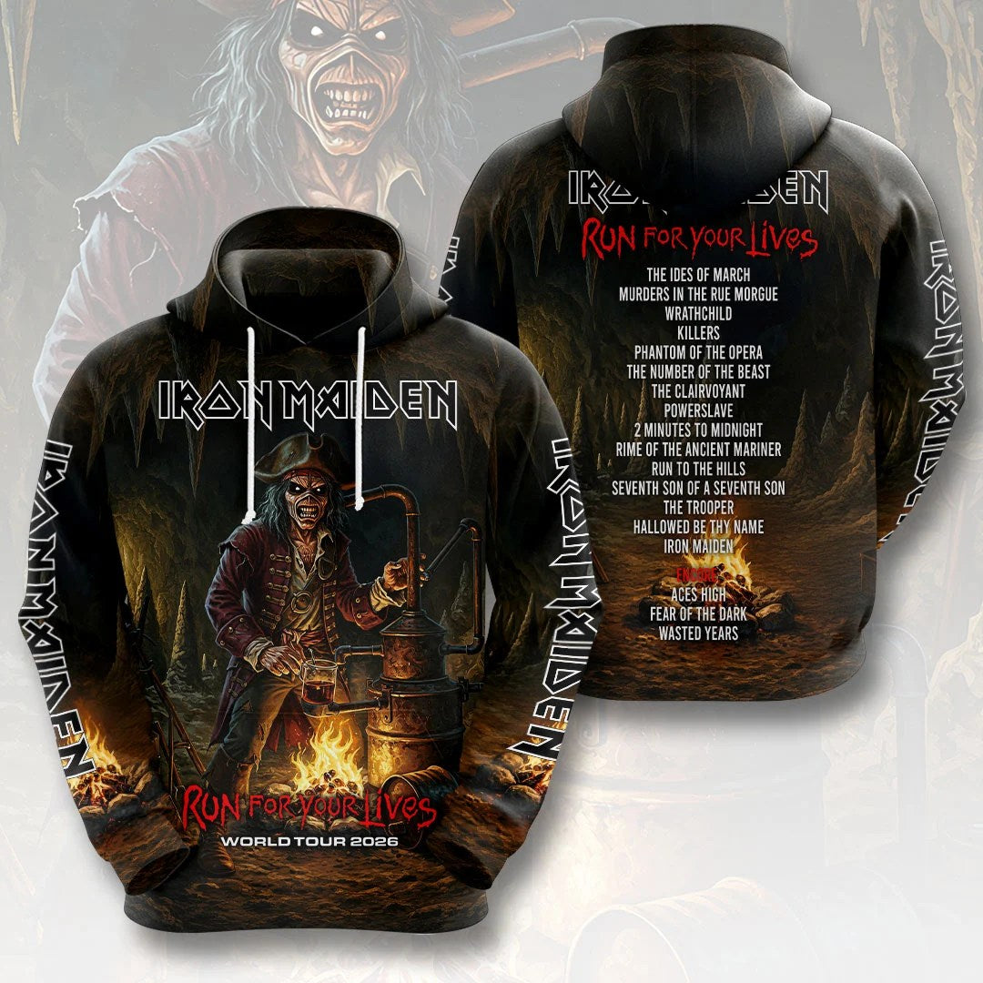 Iron Maiden 2026 World Tour 3D Apparel – HOATT20560