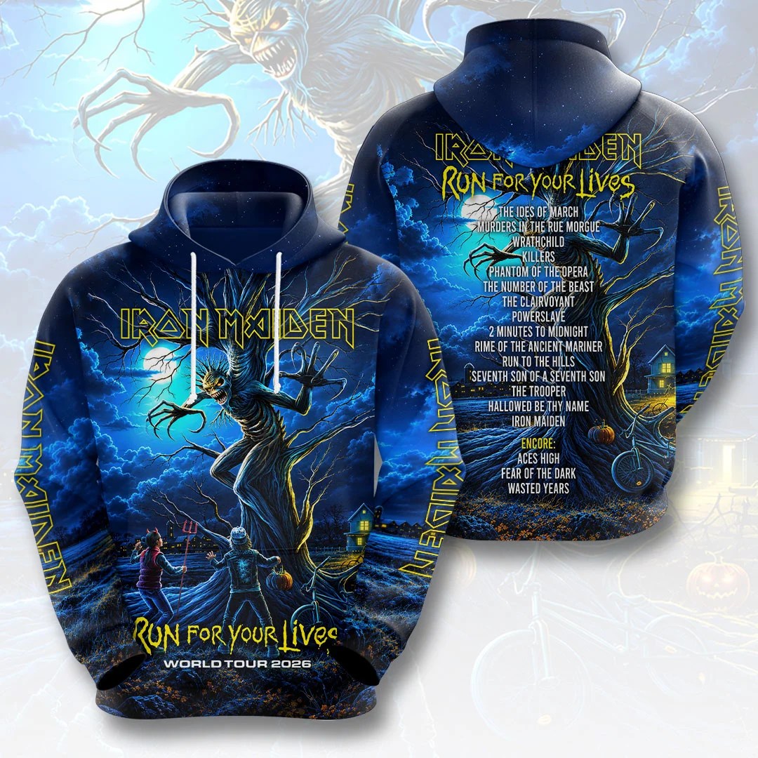 Iron Maiden 2026 World Tour 3D Apparel – HOATT21586