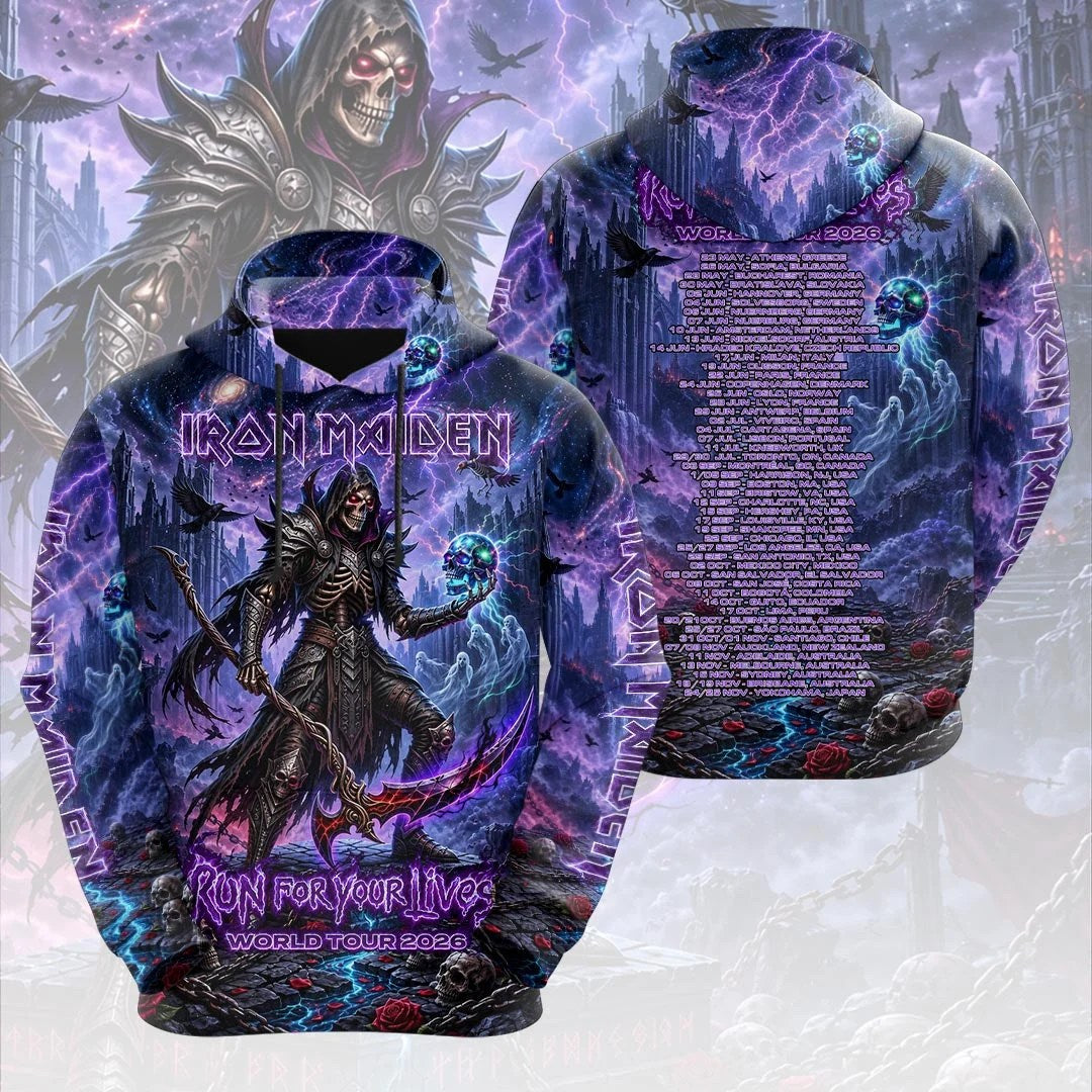 Iron Maiden 2026 World Tour 3D Apparel – HOATT26910