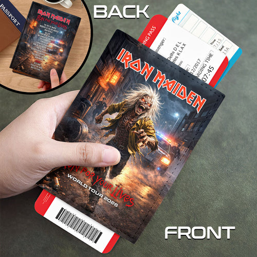 Iron Maiden 2026 World Tour Leather Passport Cover – HOATT18147