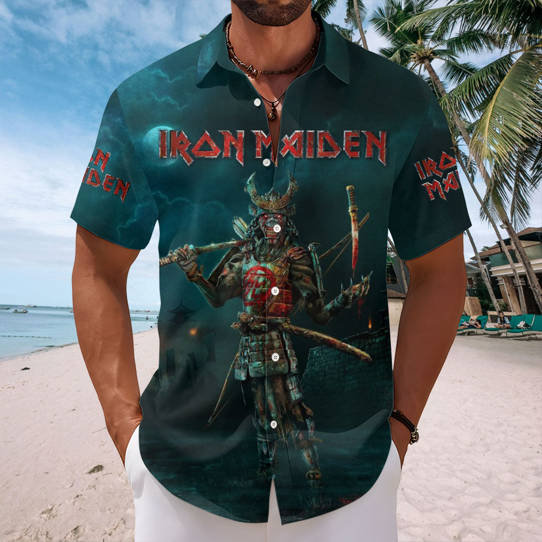 Iron Maiden 2026 World Tour Short Sleeve Button-Down Shirt – HOATT16865