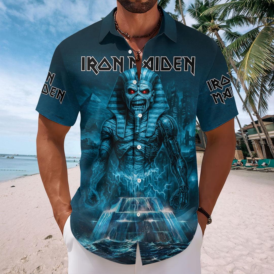 Iron Maiden 2026 World Tour Short Sleeve Button-Down Shirt – HOATT17017