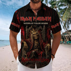 Iron Maiden 2026 World Tour Short Sleeve Button-Down Shirt – MAITM15312