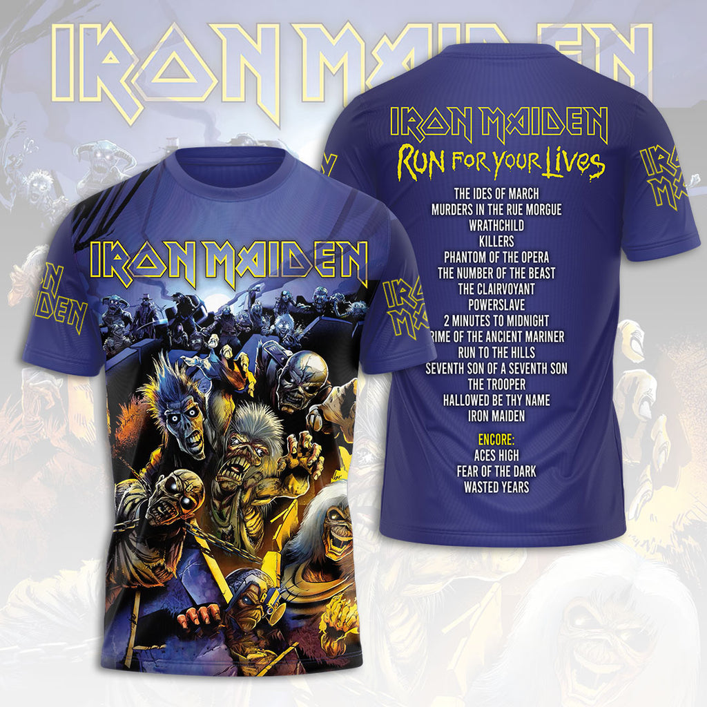 Iron Maiden 2026 World Tour 3D Apparel – HOATT16514