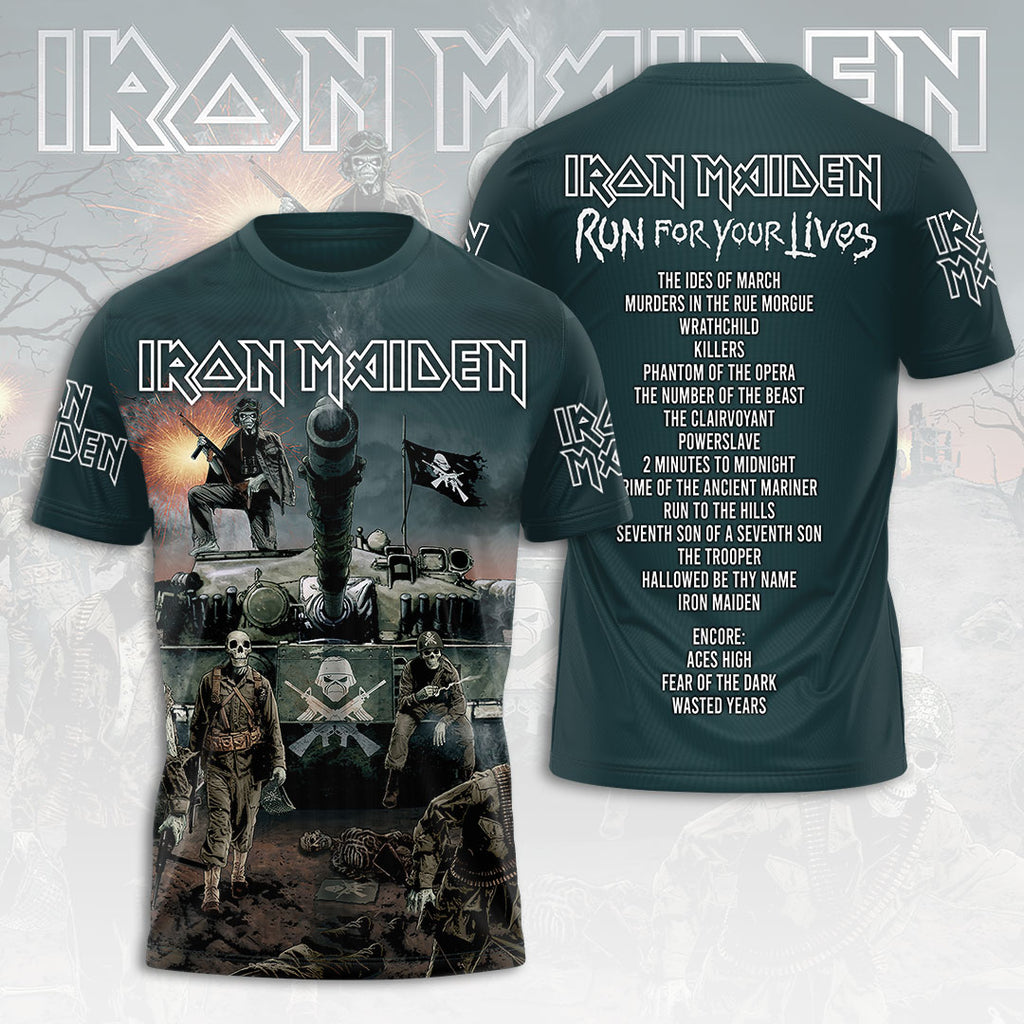 Iron Maiden 2026 World Tour 3D Apparel – HOATT16548