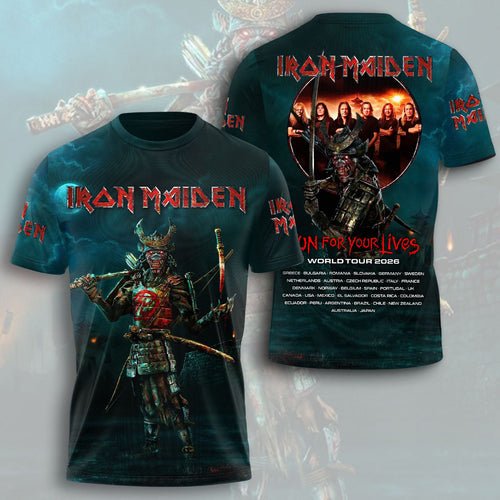 Iron Maiden 2026 World Tour 3D Apparel – HOATT16635