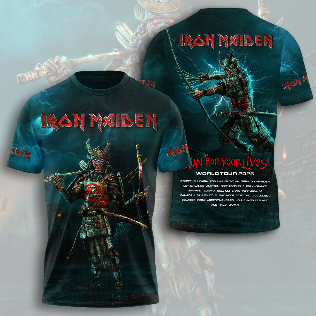 Iron Maiden 2026 World Tour 3D Apparel – HOATT16652