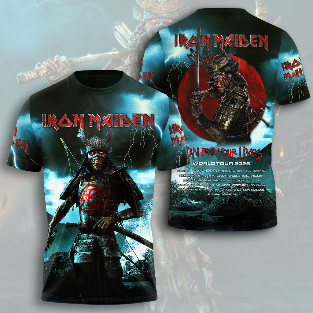 Iron Maiden 2026 World Tour 3D Apparel – HOATT16656