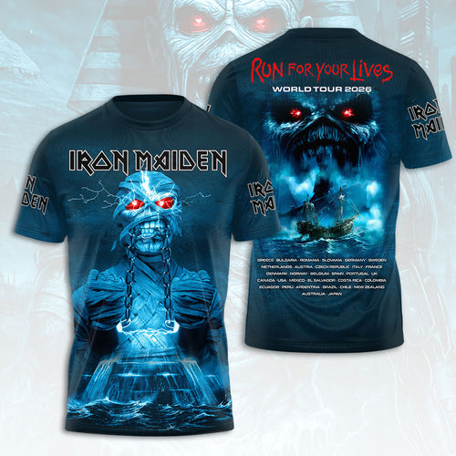 Iron Maiden 2026 World Tour 3D Apparel – HOATT16670