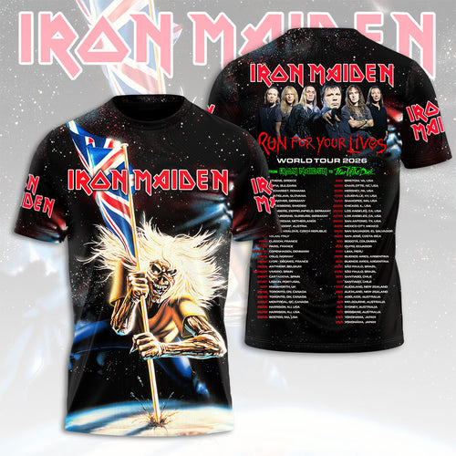 Iron Maiden 2026 World Tour 3D Apparel – HOATT16691