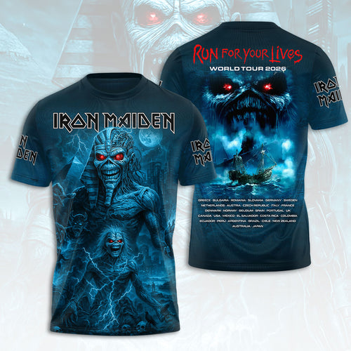 Iron Maiden 2026 World Tour 3D Apparel – HOATT16745