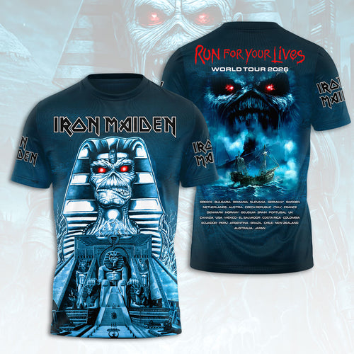 Iron Maiden 2026 World Tour 3D Apparel – HOATT16752