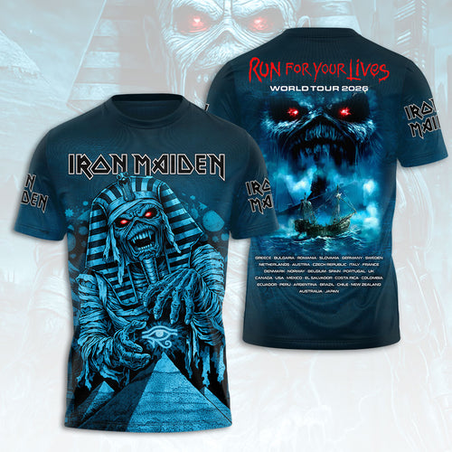 Iron Maiden 2026 World Tour 3D Apparel – HOATT16918