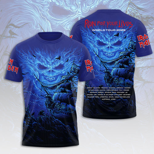 Iron Maiden 2026 World Tour 3D Apparel – HOATT16923