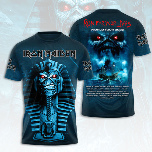 Iron Maiden 2026 World Tour 3D Apparel – HOATT16945