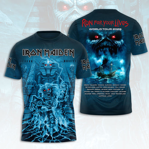 Iron Maiden 2026 World Tour 3D Apparel – HOATT16959