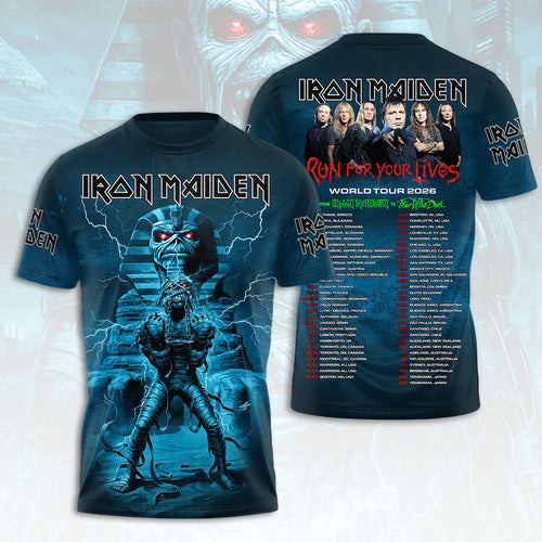 Iron Maiden 2026 World Tour 3D Apparel – HOATT17184