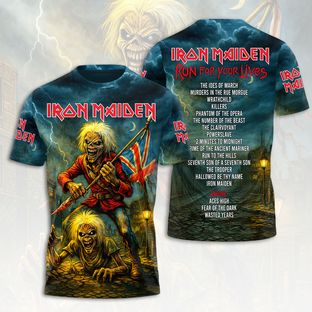Iron Maiden 2026 World Tour 3D Apparel – HOATT17245