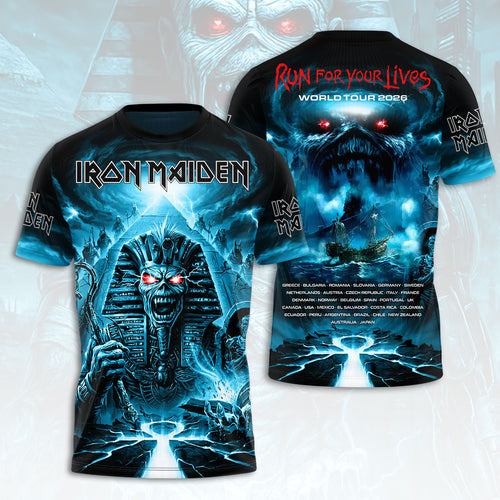 Iron Maiden 2026 World Tour 3D Apparel – HOATT17637
