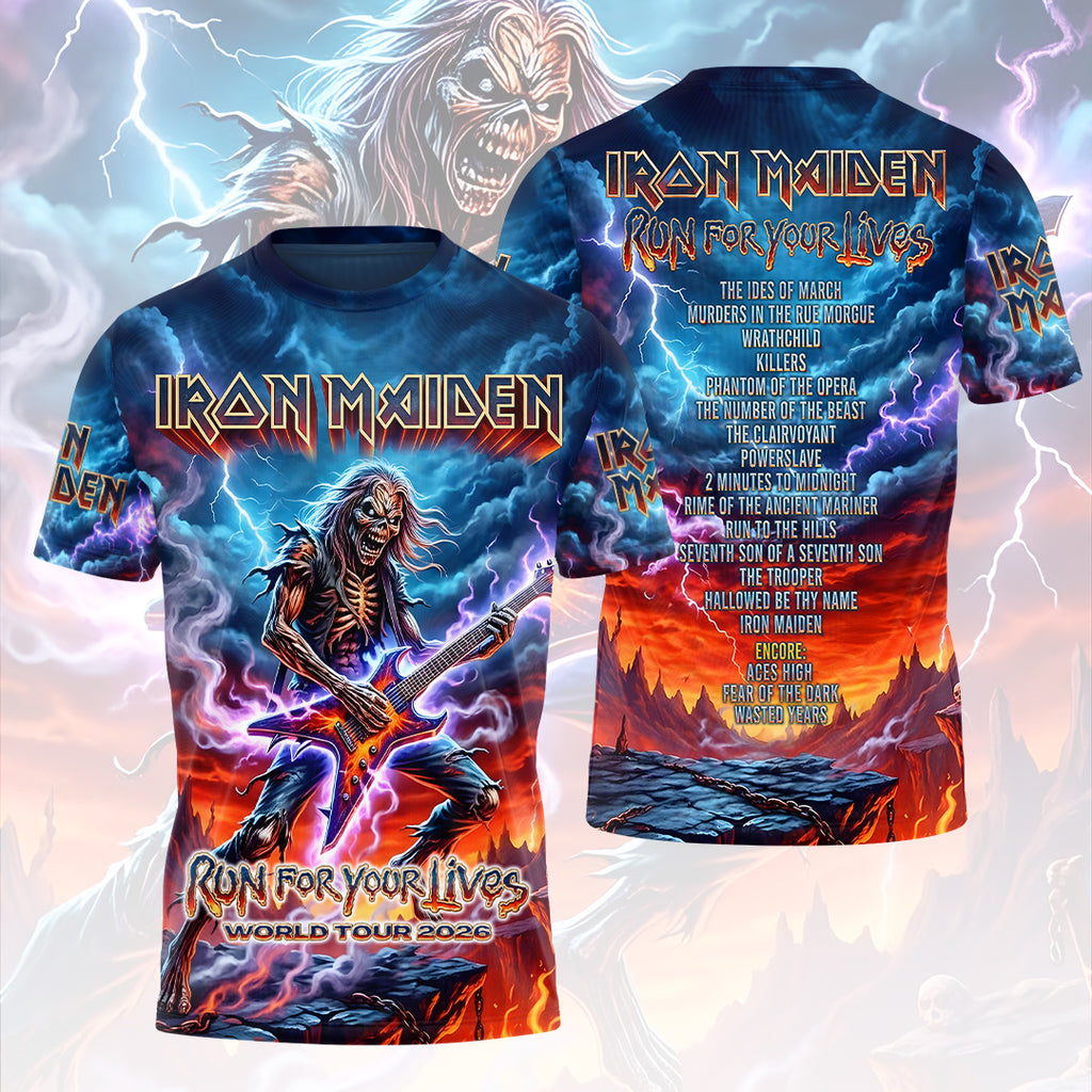 Iron Maiden 2026 World Tour 3D Apparel – HOATT17638