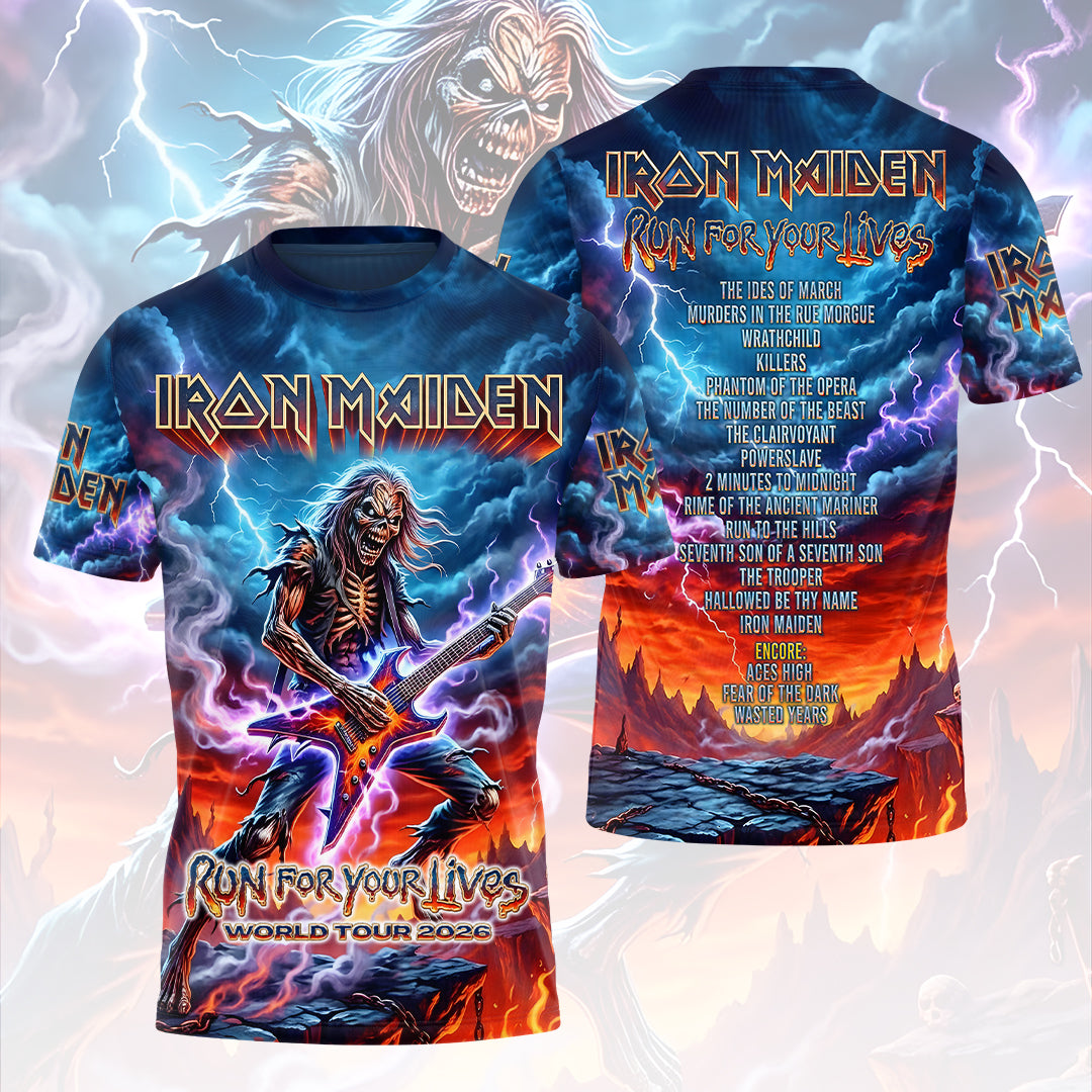 Iron Maiden 2026 World Tour 3D Apparel – HOATT17638
