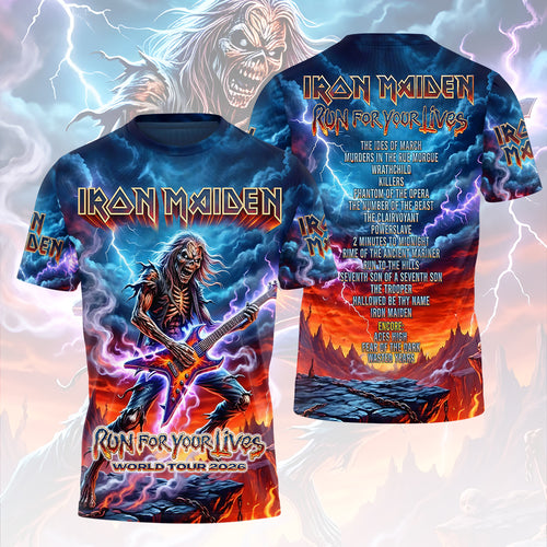 Iron Maiden 2026 World Tour 3D Apparel – HOATT17638