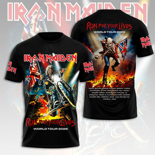 Iron Maiden 2026 World Tour 3D Apparel – HOATT17725