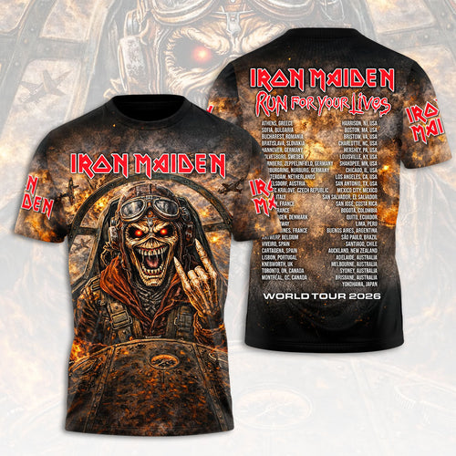 Iron Maiden 2026 World Tour 3D Apparel – HOATT17939