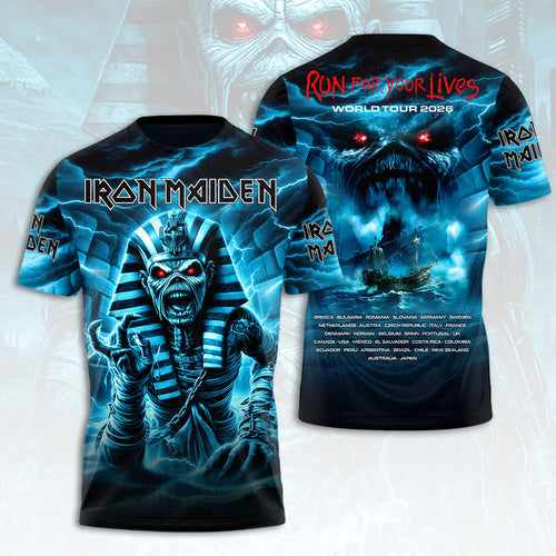 Iron Maiden 2026 World Tour 3D Apparel – HOATT17958