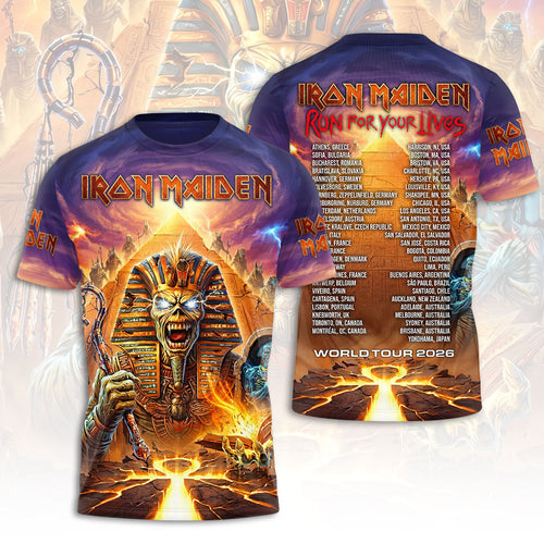 Iron Maiden 2026 World Tour 3D Apparel – HOATT17971