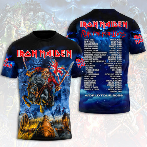 Iron Maiden 2026 World Tour 3D Apparel – HOATT18151