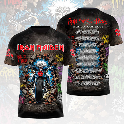 Iron Maiden 2026 World Tour 3D Apparel – HOATT18300