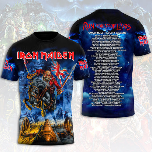 Iron Maiden 2026 World Tour 3D Apparel – HOATT18306