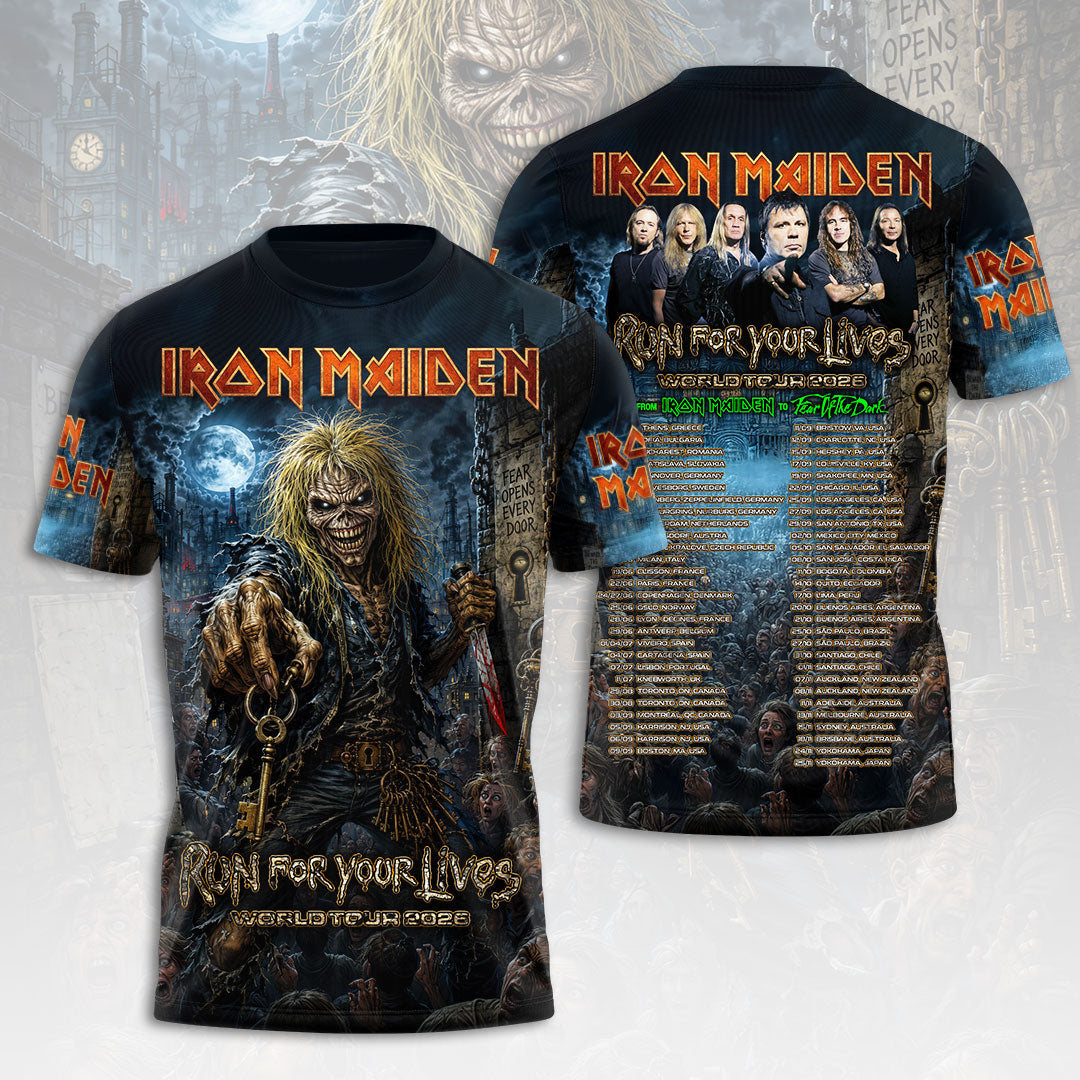 Iron Maiden 2026 World Tour 3D Apparel – HOATT18352