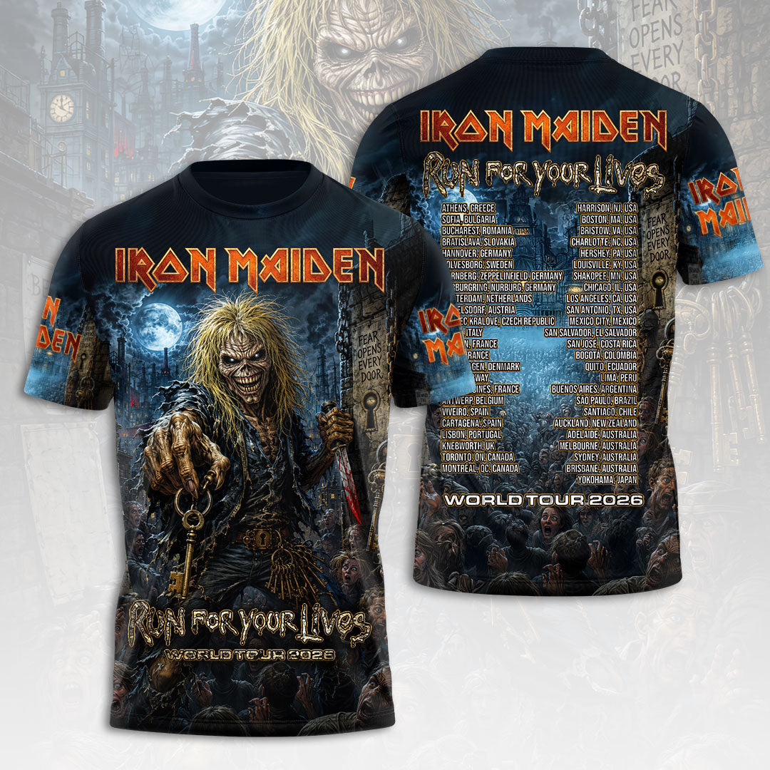 Iron Maiden 2026 World Tour 3D Apparel – HOATT18385