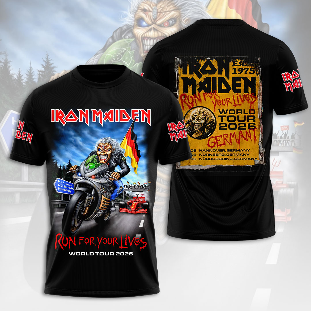 Iron Maiden 2026 World Tour 3D Apparel – HOATT18540